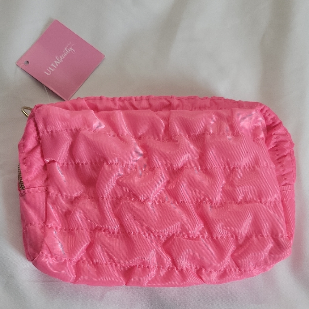 Ulta Beauty Pink Cosmetic Bag